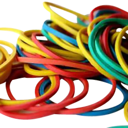 Colored Crepe Rubber Bands