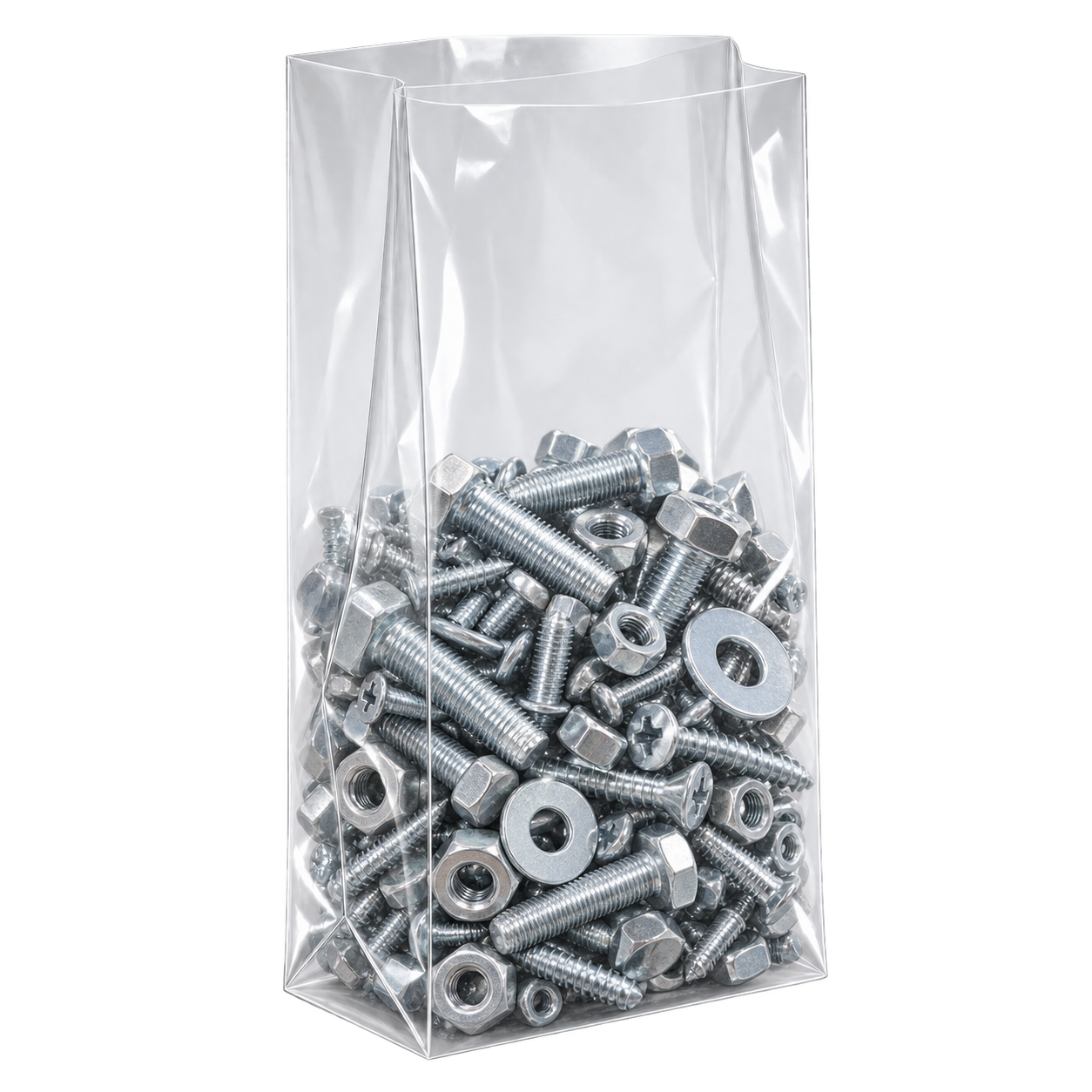 1.5 Mil Gusseted Poly Bags