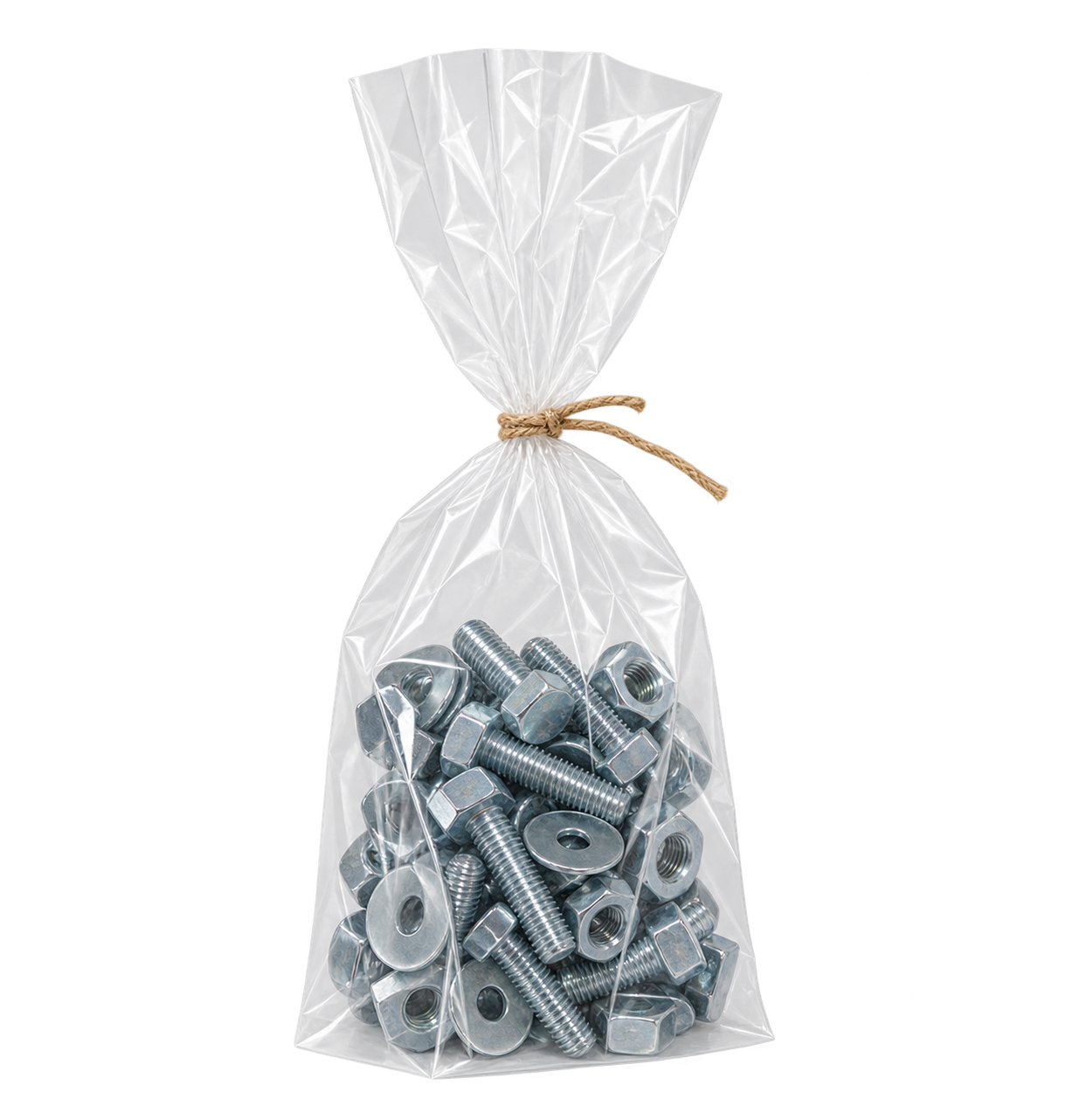 1.5 Mil Gusseted Polypropylene Bags